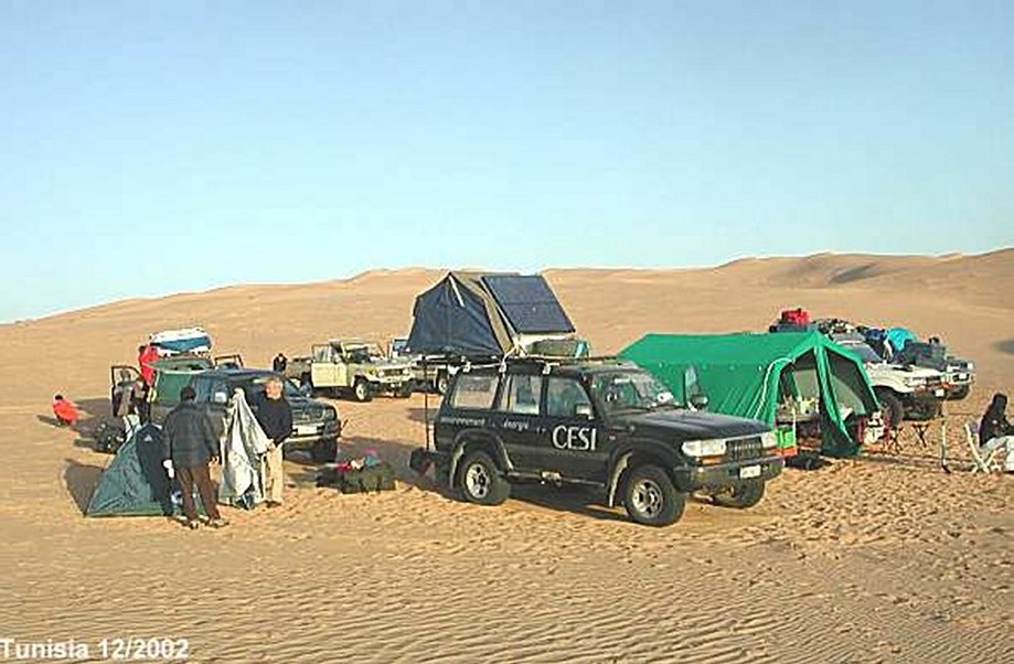 Il campo per il pernottamento