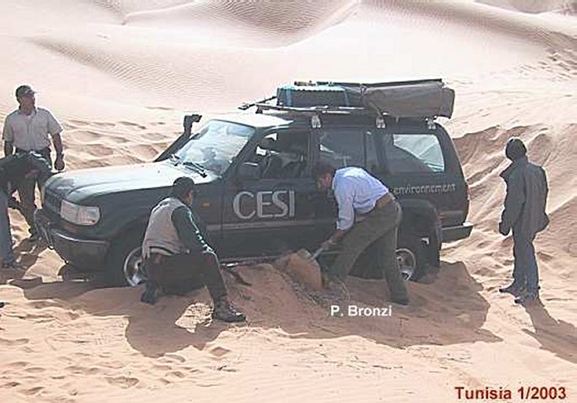 Uno dei frequenti insabbiamenti