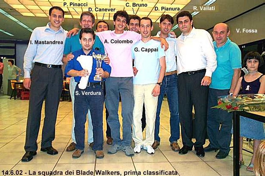I vincitori del campionato 2002