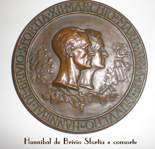Hannibal de Brivio Sfortia e consorte