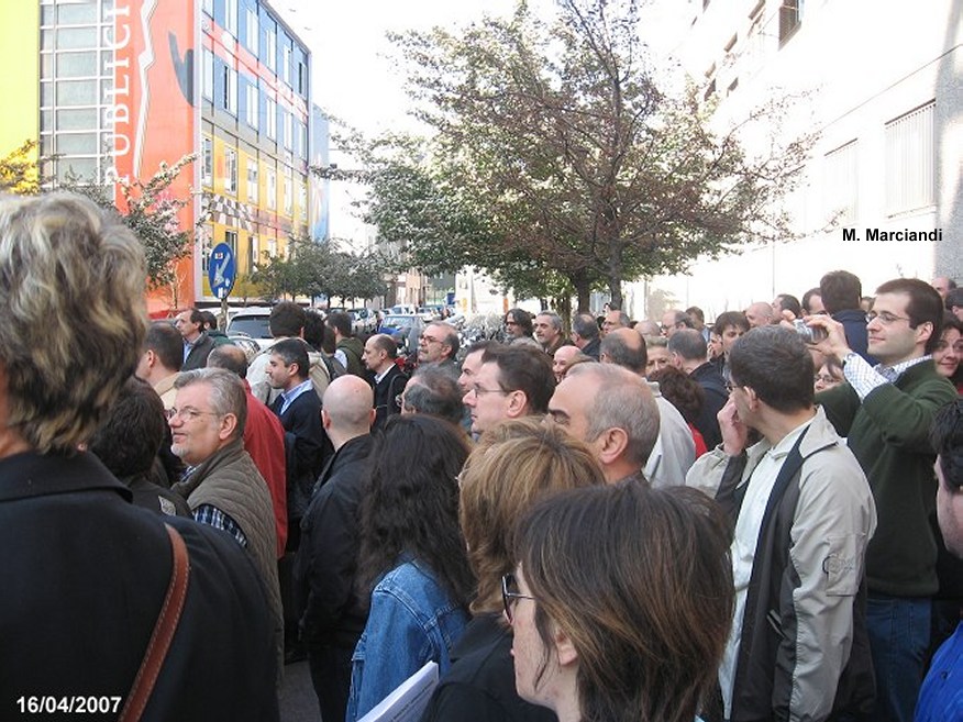 Manifestazione davanti alla  RAI